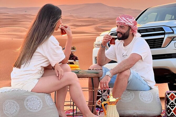 Dubai Desert Safari: 4x4 Dune Bashing, Camel Ride & BBQ Dinner - A quieter pause with camels and sandboarding