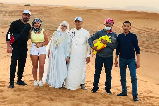 Dubai Desert Safari 4x4 Dune Bashing with Camel Riding - Lahbab and the red-dune setting