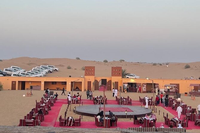 Dubai Desert Safari Adventure with Premium BBQ Dinner - Arriving at the Bedouin-style camp