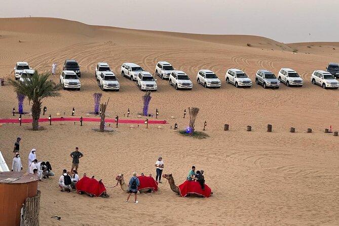 Dubai Desert Safari Adventure with Premium BBQ Dinner - Belly dance, fire, and tanoura shows