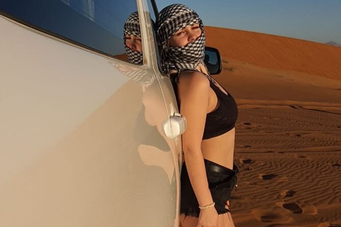 Dubai Desert Safari & Buffet Dinner and Camel ride with PRIVATE CAR - BBQ buffet dinner and the three shows