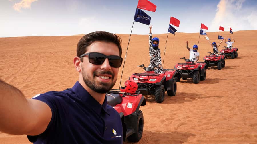 Dubai Desert Safari - Camel Ride, Sandboarding & 30 Min Quad - A 30-minute pause before the action