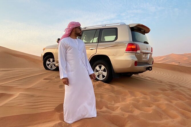 Dubai Desert Safari, Camel Ride, Shisha, Henna, Live BBQ & Shows - Dune bashing and sandboarding in the Al Madam dunes