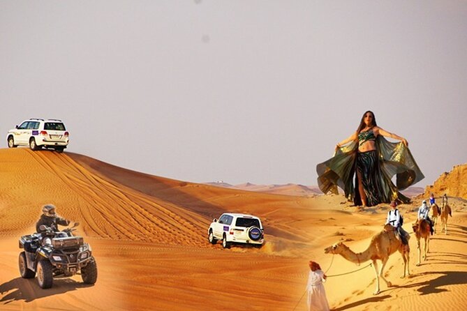 Dubai Desert Safari Dune Bashing, 60min ATV Quad, Camel Ride, BBQ - What to wear and what to bring