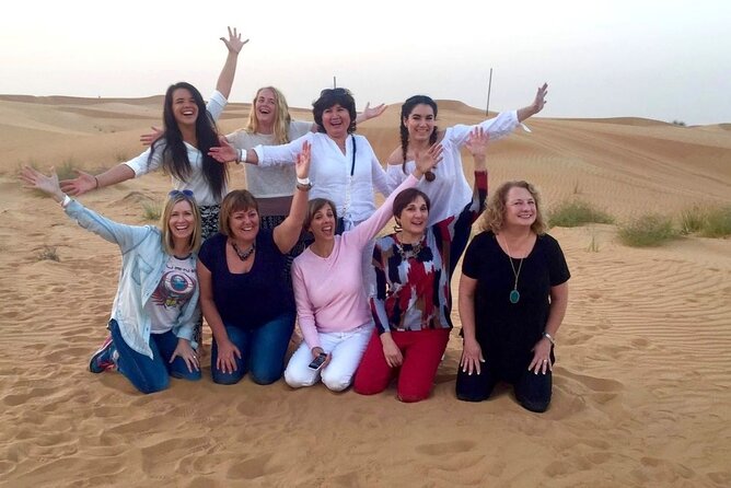 Dubai Desert Safari Dune Bashing, Camel Ride, Sand Boarding, BBQ Dinner. - What You Get for $49.99