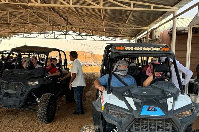 Dubai Desert Safari Dune Bashing, Camel Ride, Sandboarding & BBQ - Refreshments, coffee, and the camp setting