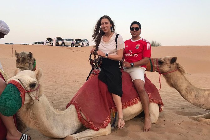 Dubai Desert Safari, Evening at Red-Dunes, 5<em> BBQ Dinner – Key points to know before booking’ /></p>
<ul>
<li><strong>The evening begins around 3 pm</strong>, giving you time for dune driving and sunset photography before dinner.</li>
<li><strong>Dune bashing takes place in an air-conditioned 4×4 Land Cruiser</strong>, with a trained driver handling the sand.</li>
<li><strong>Sandboarding, a short camel ride, henna, drinks, dates, and Arabic sweets are included.</strong></li>
<li><strong>The camp entertainment includes Tanoura, fire, and belly dancing</strong>, although belly dancing is not offered during Ramadan.</li>
<li><strong>ATV and dune buggy rides may be available as selected options</strong>, with the described ride lasting 30 minutes. Check exactly what your booking includes.</li>
<li><strong>The $134 price is reasonable for an all-in evening</strong>, but optional upgrades, alcohol, table service, sheesha, and professional photography cost extra.</li>
</ul>
<h2 id="leaving-dubai-for-the-red-dunes-at-3-pm">Leaving Dubai for the Red Dunes at 3 pm</h2>
<p><img width="670" height="446" decoding="async" src=