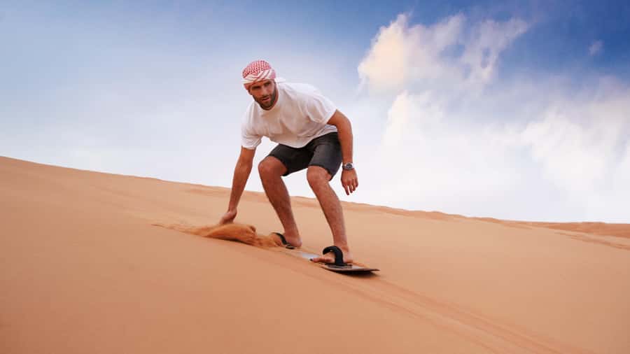 Dubai Desert Safari - Premium BBQ Dinner, Camel Ride & Shows - The Highest Dune Photo Stop And Sandboarding