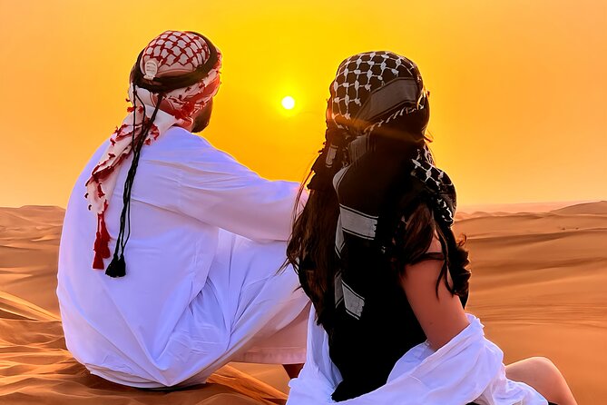 Dubai Desert Safari Premium Tour - Sunset photos and the change of pace at camp