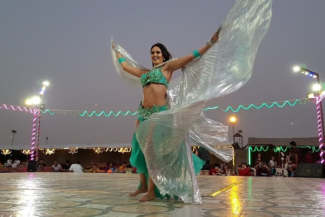 Dubai: Desert Safari, Quad bike and Sand boarding with BBQ Dinner - Belly dance, Tanura, and the fire show