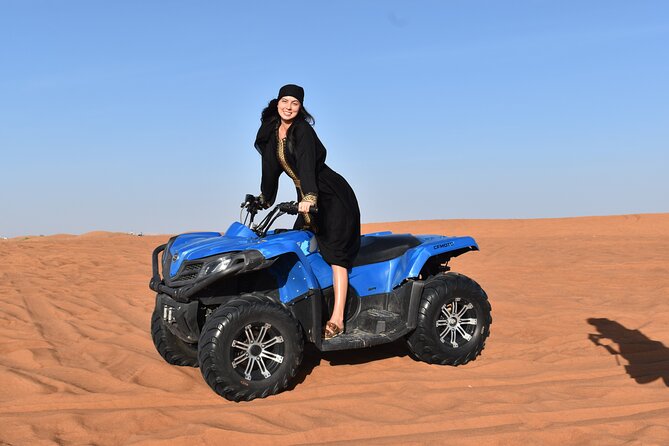 Dubai: Desert Safari, Quad bike and Sand boarding with BBQ Dinner - The international buffet BBQ dinner