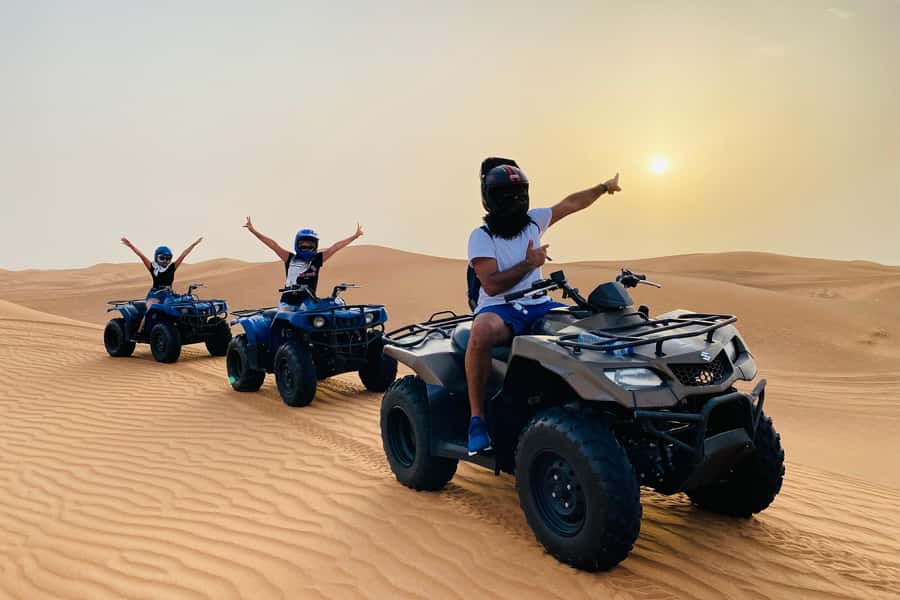 Dubai: Desert Safari, Quad Bike, Camel Ride & Al Khayma Camp - From Dubai to the red dunes