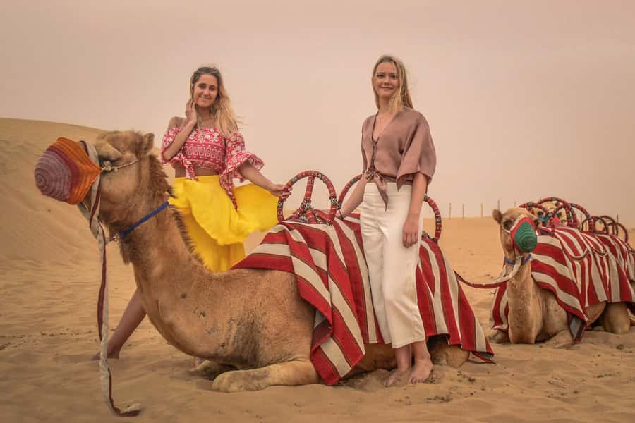 Dubai: Desert Safari, Quad Bike, Camel Ride & Al Khayma Camp - Quad biking at Lahbab