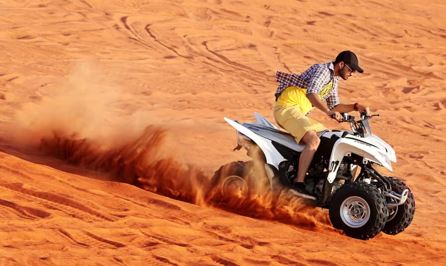 Dubai: Desert Safari, Quad Bike, Sandboarding, Camels & BBQ - What $44 really gets you