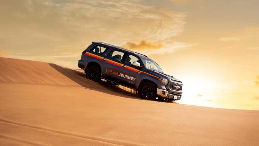 Dubai Desert Safari - Sandboarding, Quad Bike & BBQ Options - The desert meeting point and optional quad biking