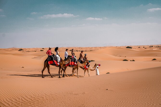Dubai Desert Safari Thrill: Camel Ride, Live shows, BBQ & Spirits - Sunset from the highest dune