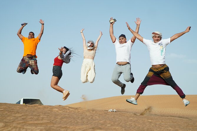 Dubai Desert Safari with 4x4 Cars, Live BBQ, Shows & Much more - Thirty minutes of dune bashing and sandboarding