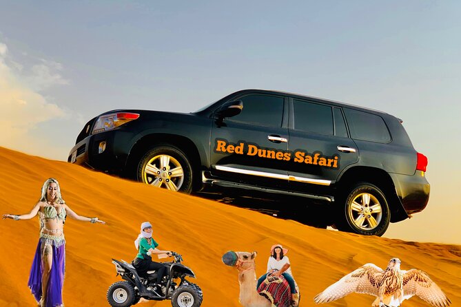 Dubai desert safari with 4x4 Dune Bashing,Camel Ride sand board - What this six-hour Dubai safari is really offering