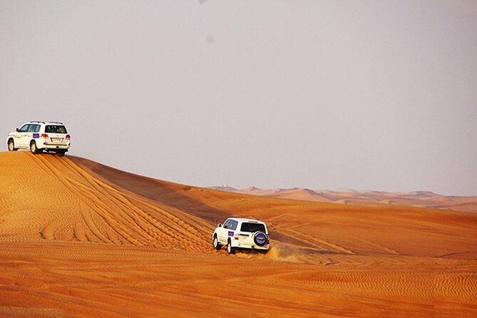 Dubai Desert Safari with BBQ, 3 Shows & Camel Ride at Majlis Camp - Quad biking and package choices