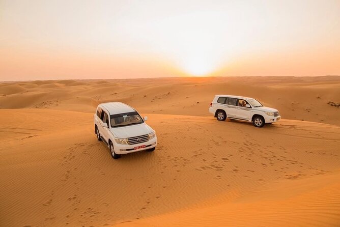 Dubai Desert Safari with BBQ Dinner & Camel Riding - Sunset brings the dinner and evening program