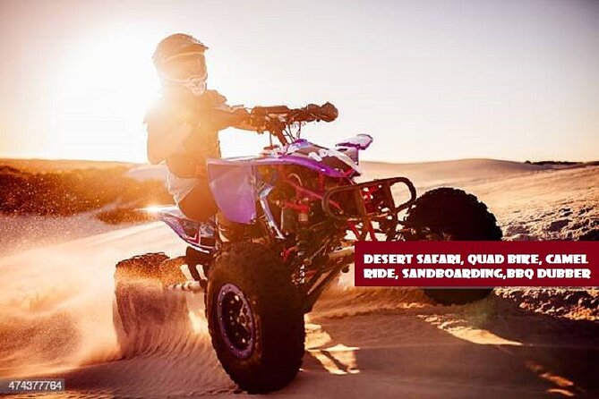 Dubai Desert Safari With BBQ, Quad Bike And Camel Ride - Sunset photographs and desert views