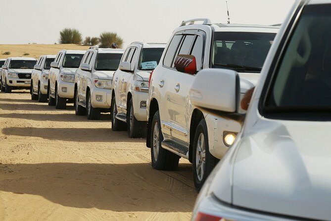 Dubai Desert Safari with Belly Dance, Fire Show and Tanura Show-The Full Package - Camel Riding, Sandboarding and Camp Activities
