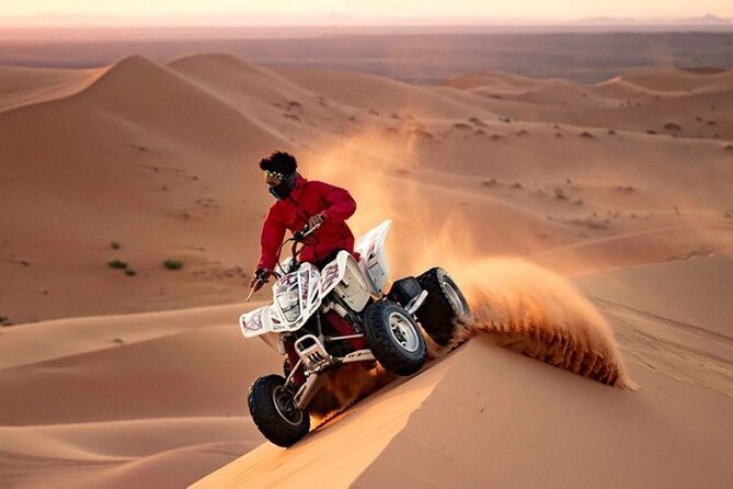 Dubai Desert Safari With Buffet Dinner Tour - Quad Biking and Camel Riding at the Meeting Point