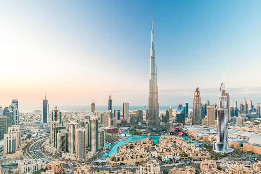Dubai Desert Safari with Burj Khalifa (Ticket Only) - Riding into the desert in a 4x4