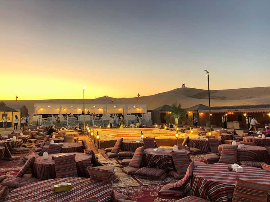 Dubai Desert Safari with Burj Khalifa (Ticket Only) - Barbecue dinner under the stars