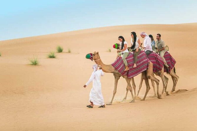 Dubai Desert Safari With Camel Ride and Sand Boarding - Sandboarding adds a simple challenge