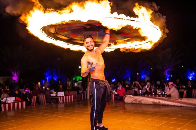 Dubai Desert Safari with dune bashing and Dinner - Dinner on carpets with live camp entertainment