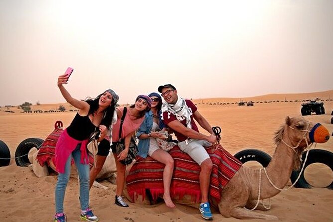 Dubai Desert Safari with Dune Buggy Ride in Desert - Sunset photos and a short camel ride