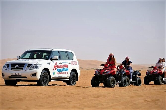 Dubai Desert Safari with Quad Bike, Dune Bashing, Camel Ride, Sand Boarding &BBQ - Key points to know before booking