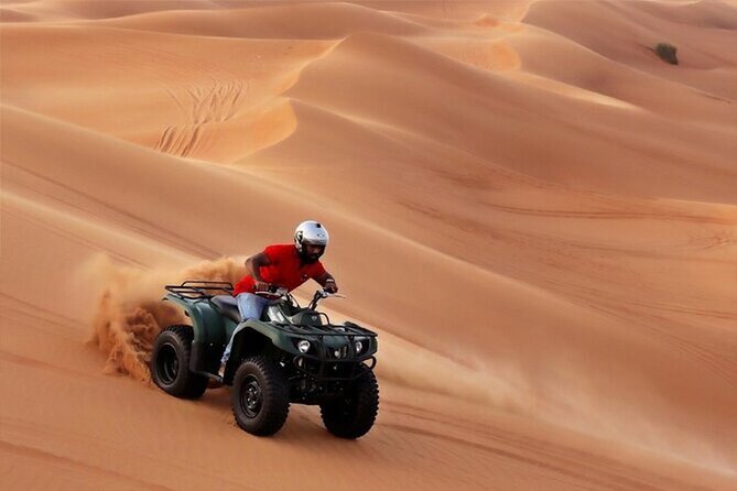 Dubai Desert Safari with Self Drive Quad Biking & Camel Riding - Key things to know before booking