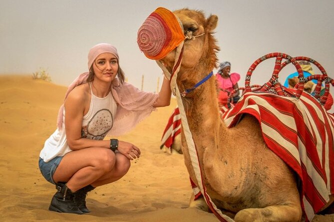Dubai Desert Safari with Self Drive Quad Biking & Camel Riding - Sandboarding and a short camel ride