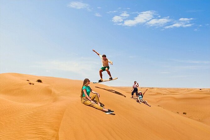 Dubai Desert Safari with Self Drive Quad Biking & Camel Riding - Camp time brings food, tea, and entertainment