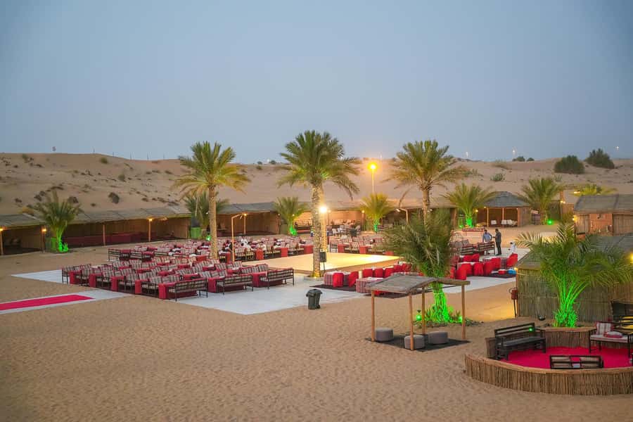 Dubai: Desert Safari with VIP BBQ and Optional Quad Bike - The camp dinner and VIP table