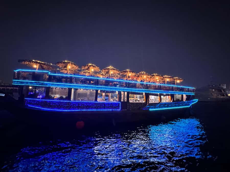 Dubai Dhow Cruise Creek,Marina Shows,Buffet & Drinks options - Al Seef and the Creek: Old Dubai from the water