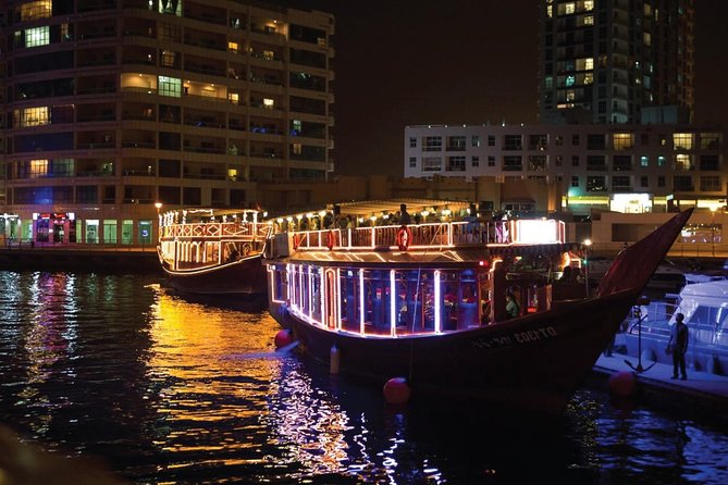 Dubai Dhow Dinner Cruise Marina with pickup drop option - What dinner is really like on board