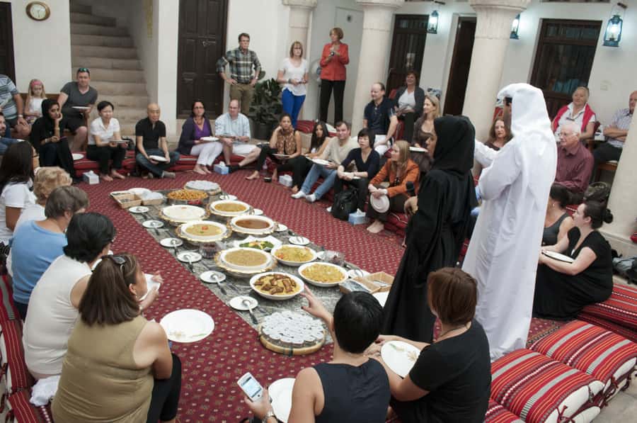 Dubai: Dinner at Sheikh Mohammed Cultural Center - What appears on the Emirati dinner table