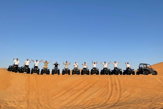 Dubai Dinner Desert Experience with 01 Hour quad bike and camel ride - Lahbab’s dunes provide the day’s best setting