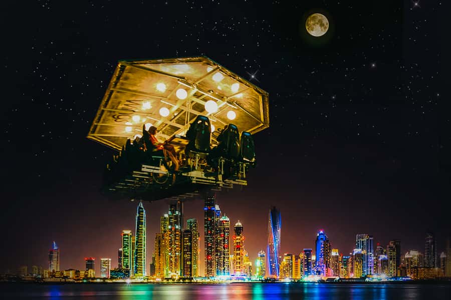 Dubai: Dinner in the Sky Experience - Arriving at Skydive Dubai in Mina Seyahi