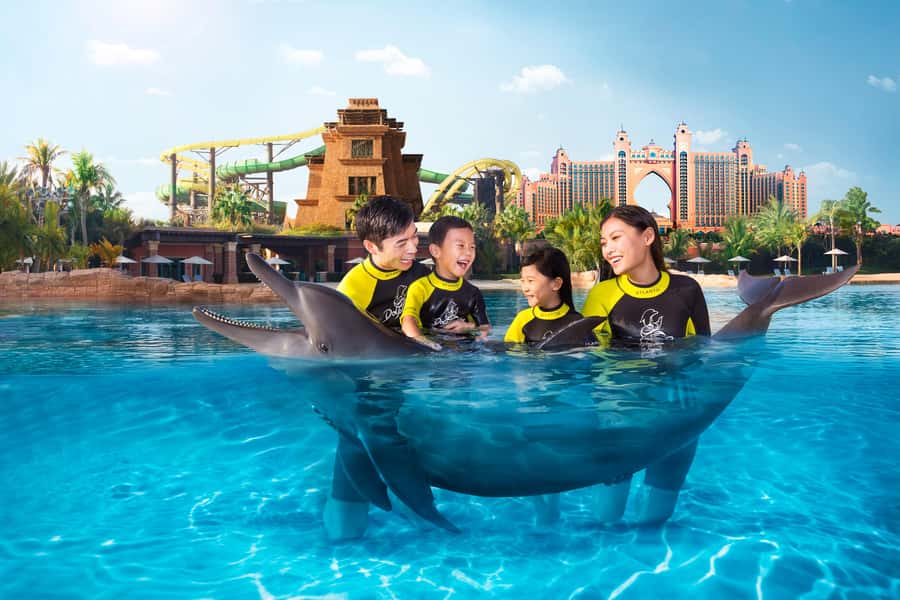 Dubai: Dolphin Encounter & Aquaventure Waterpark Ticket - Key points at a glance