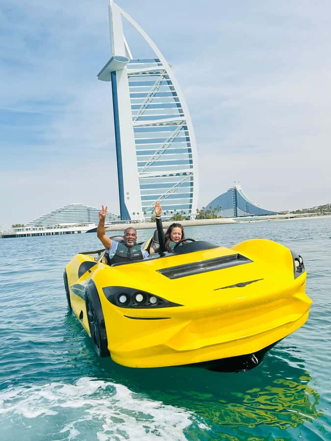 Dubai: Dubai Marina Jetcar Ride - Atlantis and Palm Jumeirah from the water
