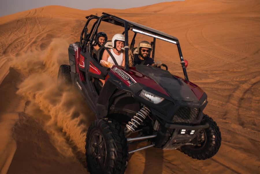 Dubai: Dune Buggy Desert Safari, Camel Ride & Sandboarding - Getting ready for the 1000cc buggy