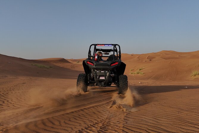 Dubai: Dune Buggy Safari and Camel Ride with Transportation - One hour behind the wheel of a 1000cc RZR