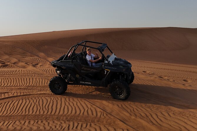 Dubai: Dune Buggy Safari and Camel Ride with Transportation - Golden-hour views and photo stops