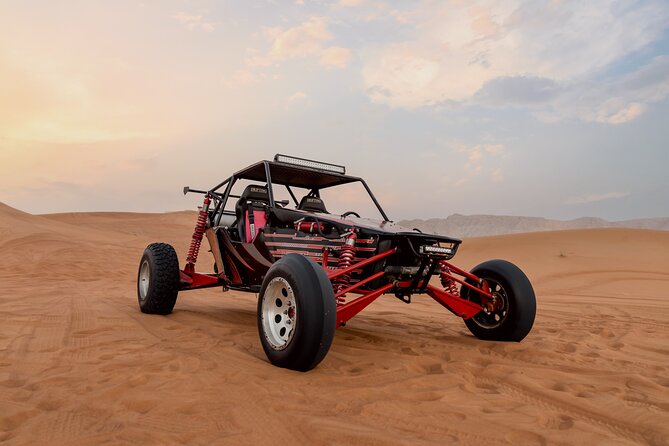 Dubai Dune Buggy Safari Tour in Red Dunes Options - Sandboarding, Camels, and the Desert Camp