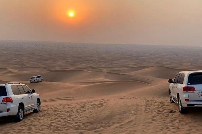 Dubai Dunes Safari With Quad Bike, Camel Ride, BBQ Dinner & Live Shows - The camp in Al Awir after dark