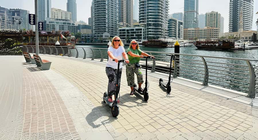 Dubai: E-Scooter Guided Tour of Marina, JBR & Bluewaters - Bluewaters Island and Ain Dubai photo stops